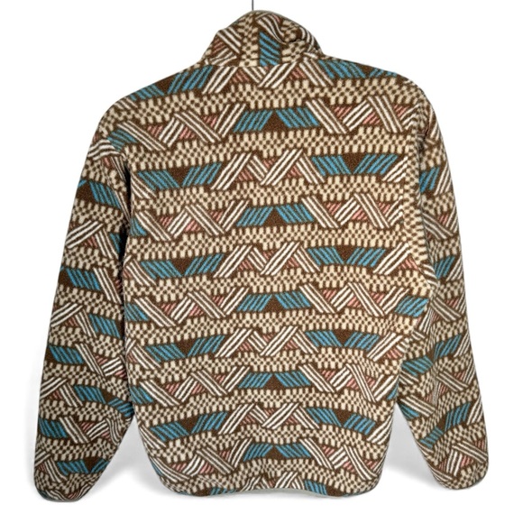PATAGONIA SYNCHILLA AZTEC Pullover Multi Snap Button Sweater AOP Fleece Mens XXS - Picture 4 of 12